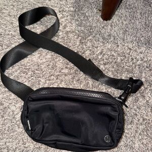 Lululemon Black Belt Bag with Adjustable Strap